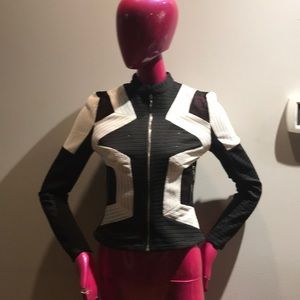 Black and white jacket